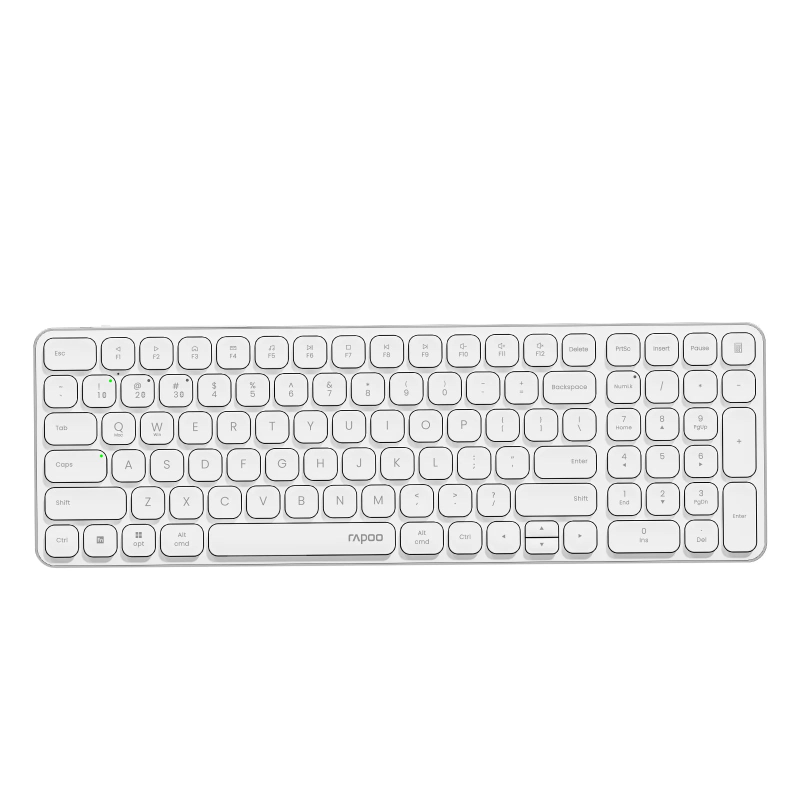 Rapoo E9050L / E9350L / E9550L  Multi-Device Wireless Keyboard  Blade-Series 78 /  99 / 110 Key Ultra-Thin Keyboard 2.4G / Bluetooth Support 4 Devices Low-Profile Al-Alloy Frame Quiet Typing Rechargeable Compatiable for Windo