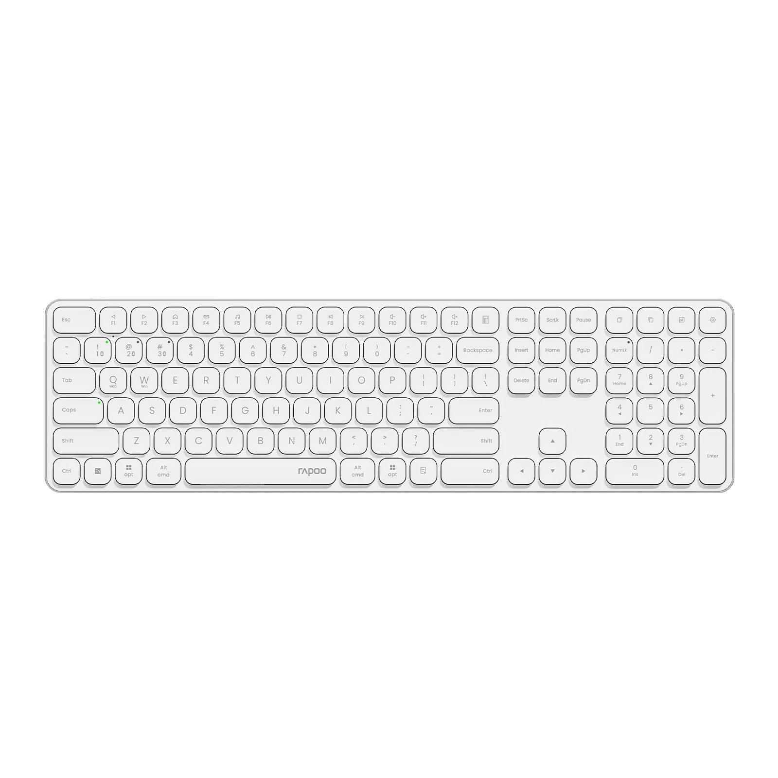 Rapoo E9050L / E9350L / E9550L  Multi-Device Wireless Keyboard  Blade-Series 78 /  99 / 110 Key Ultra-Thin Keyboard 2.4G / Bluetooth Support 4 Devices Low-Profile Al-Alloy Frame Quiet Typing Rechargeable Compatiable for Windo